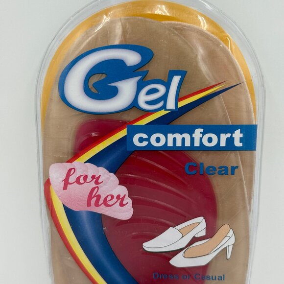 For Her Comfort Insoles Clear Gel for Pumps Loafers Boots Arch Support Size 5-10 - Picture 4 of 4